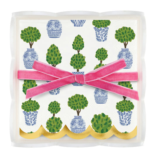 Acrylic Napkin Tray-Topiaries