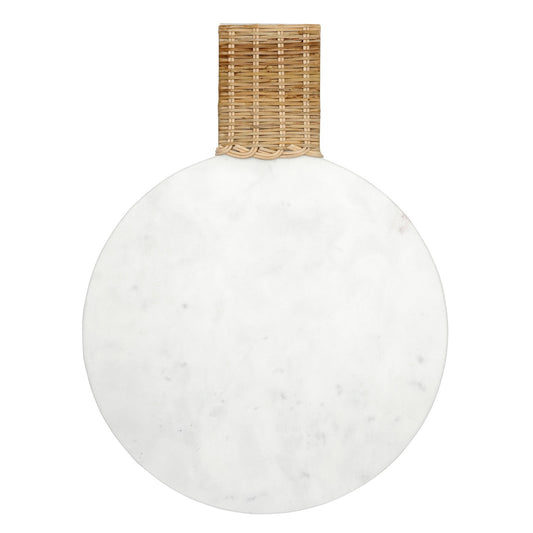 Wicker Handle Marble Board