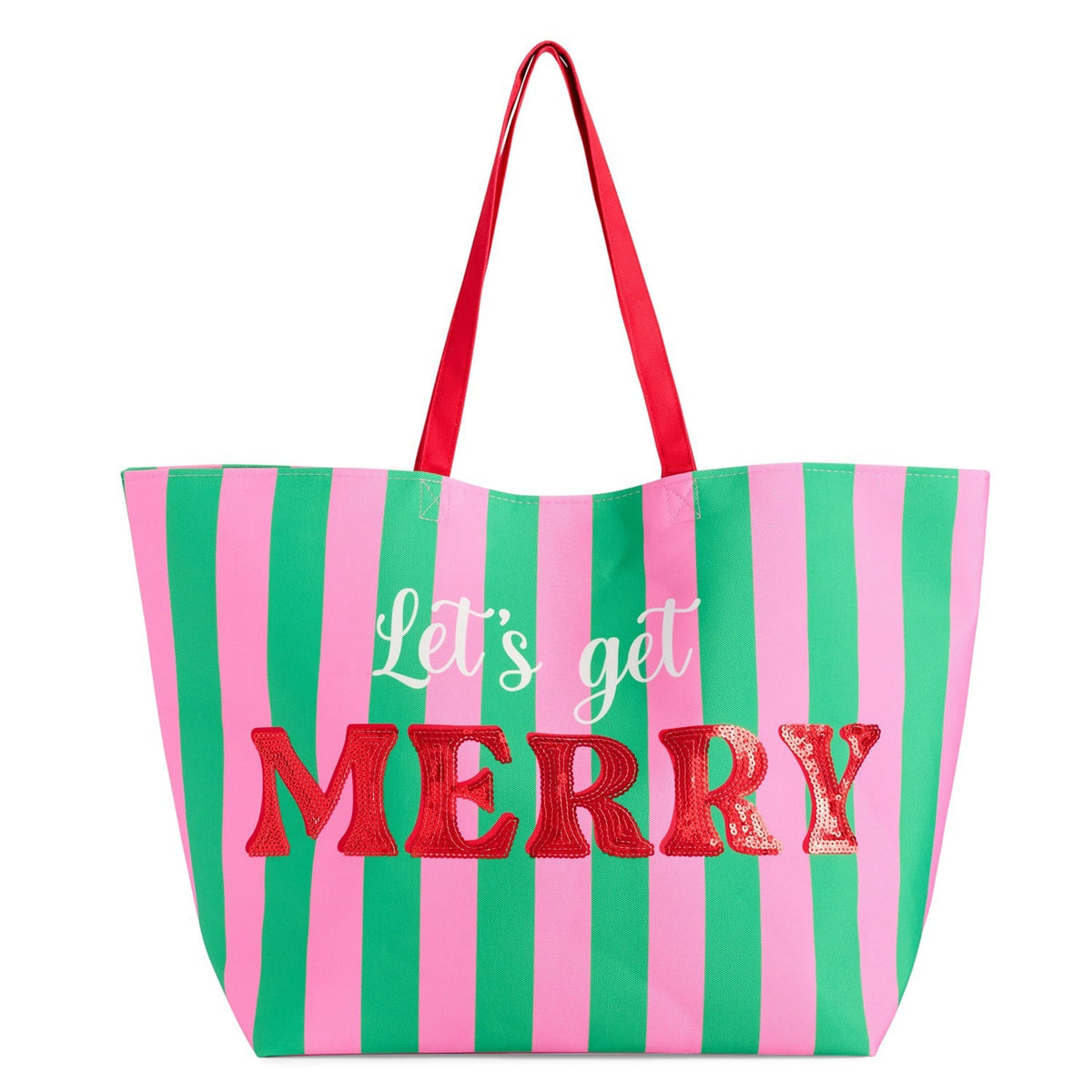 LET'S GET MERRY GIFTING TOTE,MULTI