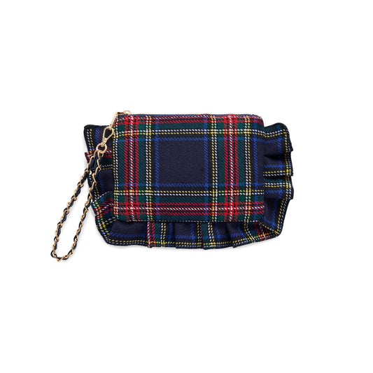 SCOTTIE RUFFLE WRISTLET,NAVY