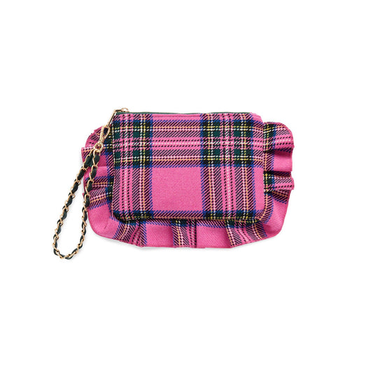 SCOTTIE RUFFLE WRISTLET,PINK