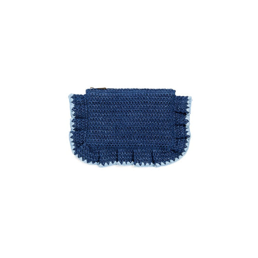ARABELLA ZIP POUCH,NAVY