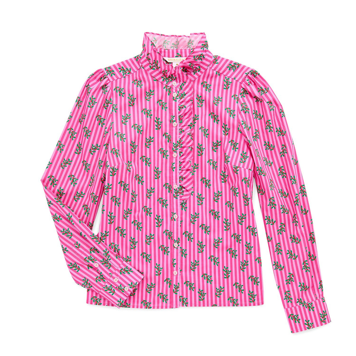 S  HOLLY RUFFLE BLOUSE,PINK