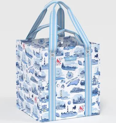 Bagette Market Tote North Carolina Toile