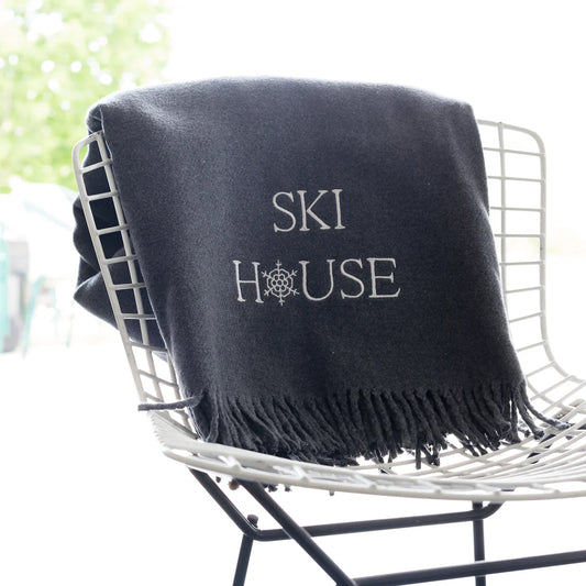 Solid Plush Cotton Blend Throw - 55" x 70"