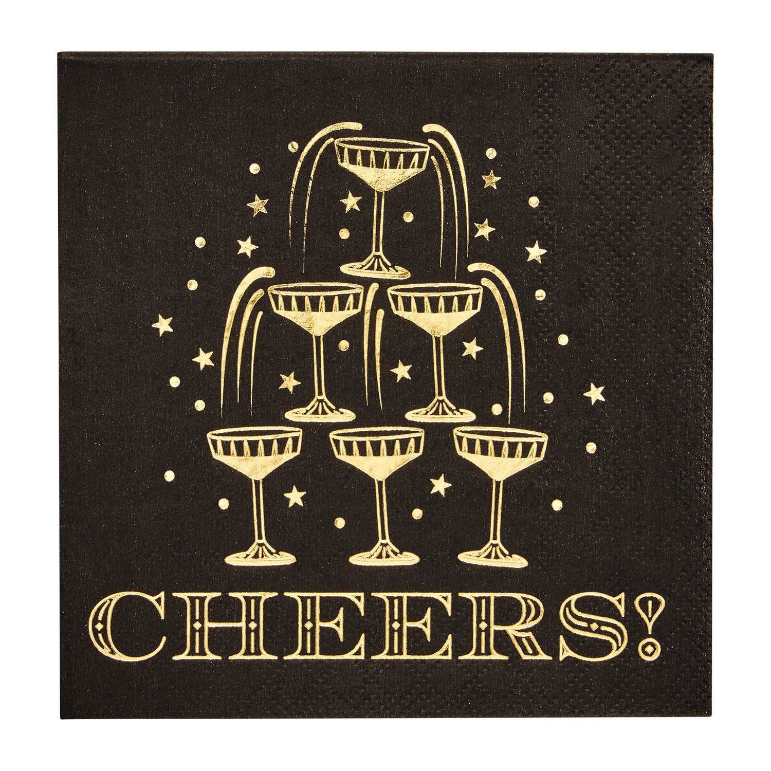 Cocktail Napkin Midnight Sparkle Cheers 3 ply / 26