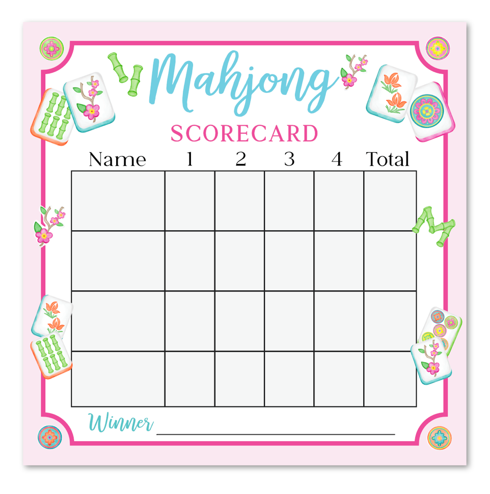 Mahjong Scorecard