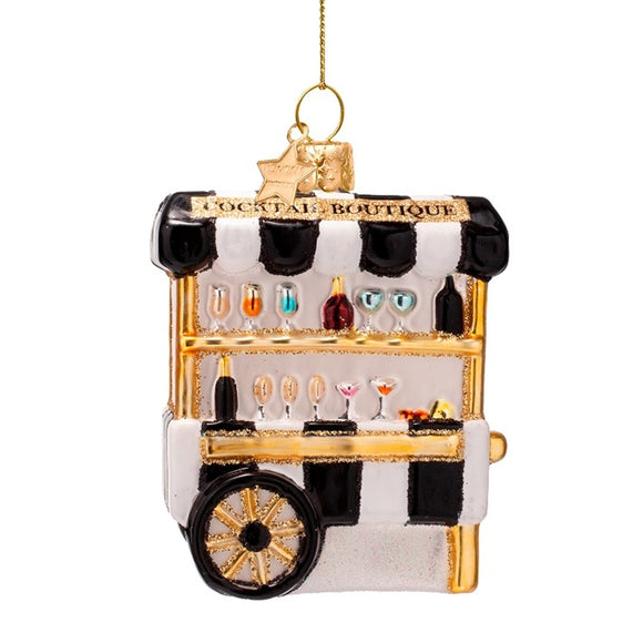 Ornament glass multicolor cocktail boutique