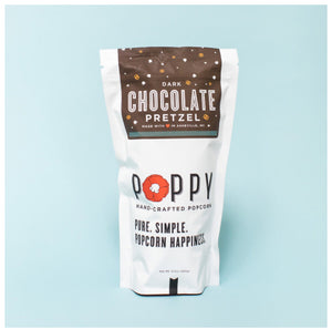Dark chocolate pretzel popcorn