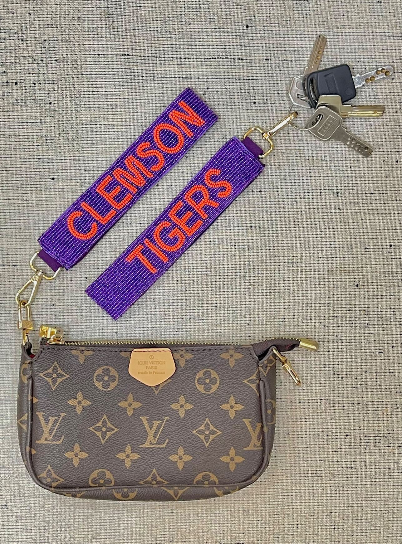 Beaded Wristlet - collegiate beaded