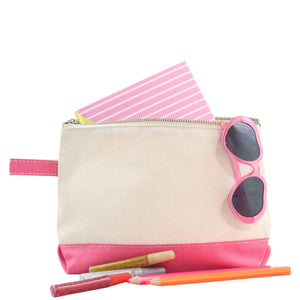 canvas makeup bag