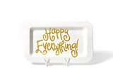 Mini entertaining rectangular platter - Happy Everything!