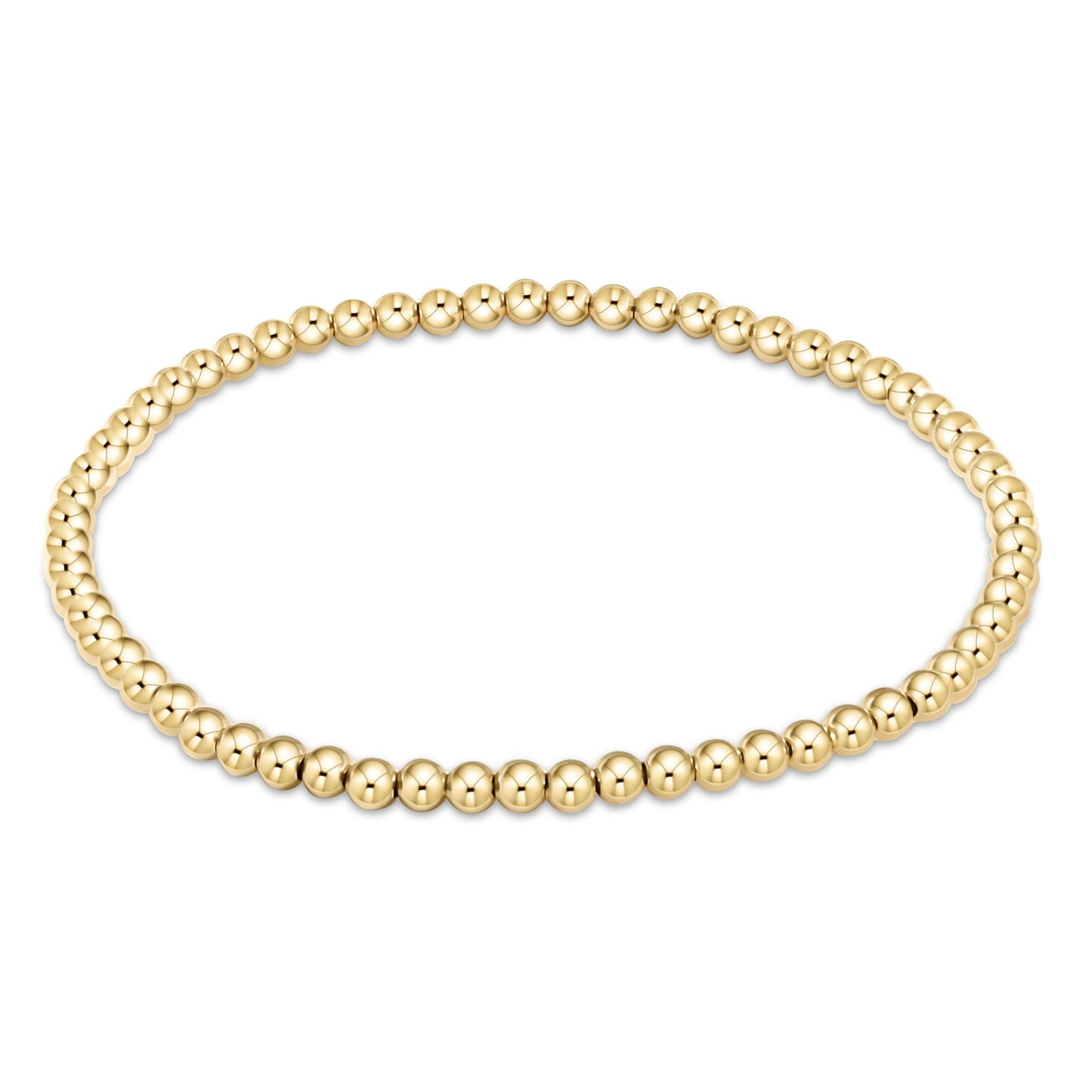 Classic gold 4mm bead bracelet