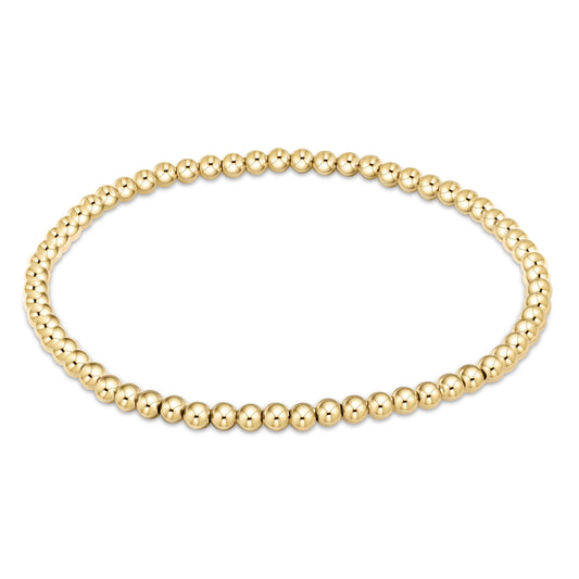 Classic gold 4mm bead bracelet