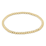 Classic gold 4mm bead bracelet