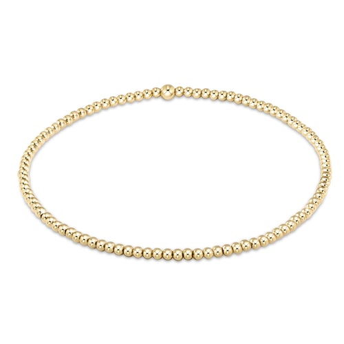 Classic Gold 2mm bead bracelet