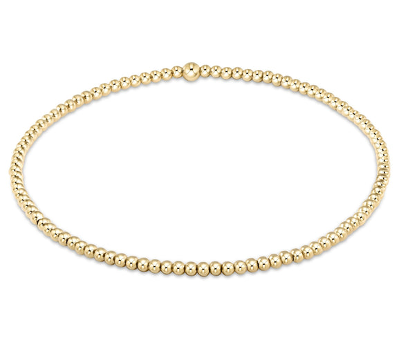 egirl classic gold 3mm bead bracelet