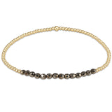 gold bliss 2mm bead bracelet