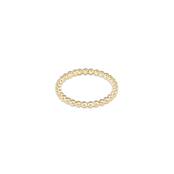 classic gold 3mm bead ring