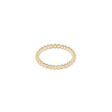 classic gold 3mm bead ring