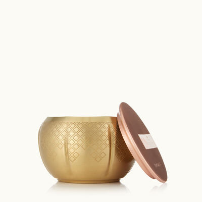 Heirlum pumpkin candle - gold medium